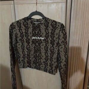 Dickies Black and Tan Snake Print Long Sleeve
